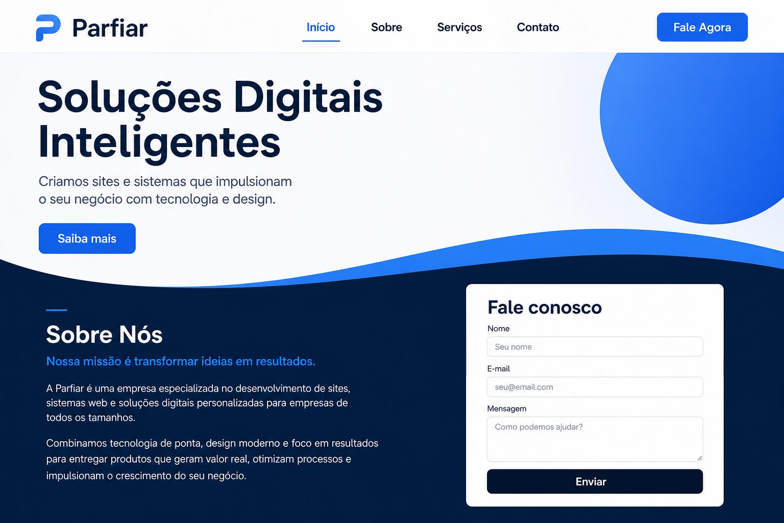 Site Empresarial — Soluções Digitais